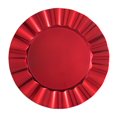 thumbnail image 1 of Holiday Time 13-Inch R Fluted Charger Red, 1 of 1