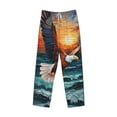 thumbnail image 6 of Daiia Textured Bald Eagle Men's Sleep Pant with Pockets and Drawstring,Pajama Pants-Large, 6 of 9