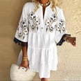 thumbnail image 1 of Leutsin Robe Débardeur à Imprimé Floral Décontractée Ample d'Été pour Femme, Jupe, Couleur, 1 of 6