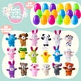 thumbnail image 2 of Huevos de Pascua rellenos con marionetas de animales, 36 unidades para niños, 2 of 9