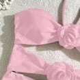 thumbnail image 5 of PBFRDSJ Sexy One Piece Swimsuit for Women with 3D Rose Cami Cutout High Leg Slit Bathing Suit for Beach Photoshots Swimming Vacation, 5 of 6