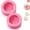 Pink-L, variant on Silicone Dumpling Mold, 2 Pcs Manual Baozi Molding Press, Dumpling Cake Pop Mold, 3D Bun Shape Silicone Mold for Diy Making Buns