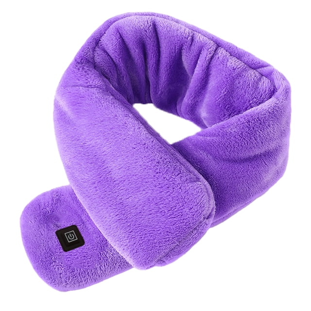 Bufanda térmica para mujer con almohadilla envolvente para hombre, calentador de cuello