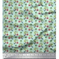thumbnail image 1 of Soimoi Cotton Voile Fabric Text,Tree & Owl Cartoon Print Fabric by The Yard 42 Inch Wide, 1 of 1