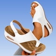 thumbnail image 6 of Project Cloud Sandals for Women 2026 Women's Fashionable Casual Plus-Size Wedge Heel Height-Increasing Shoes Spring/Summer Style Trendy And Comfortable Beach Sandals White 39, 6 of 8