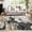 Black, variant on 2'x8' Modern Marble Runner Rug, Washable Kitchen Runner Abstract Marble Pattern Rug Runners for Hallways Non Slip for Bedroom Entryway, Grey