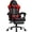 Classic/Red, variant on Czlolo Gaming Chair, Lumbar Massager Game Chairs, High Back Reclining, with Headrest Gamer Office Chair.(White)