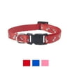 Vibrant Life Nylon/Polyester Fashion Dog Collar, Red Bones, XS