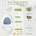 thumbnail image 4 of Barara King Cat Litter Box Enclosure, Hidden Cat Litter Box, Smart Plant Cat Litter Box with Electronic Odor Removal and Sterilization-White, 4 of 9