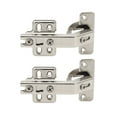 thumbnail image 3 of Lazy Susan Hinge for Folded Door, High Quality Steel Nickel Plated Finish Cabinet Door Hinges for Furniture, 3D Adjust Design Easy Install Smooth Action Corner Cabinet (Pack of 2), 3 of 8