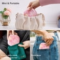 thumbnail image 5 of Mocado Compact LED Travel Makeup Mirror - 4 Inches 1X/10X Magnification Travel Mirror with Light Dimmable Double Sides Lighted USB Rechargeable Compact Mirror for Purse Pocket Travel(Pink Marble), 5 of 5