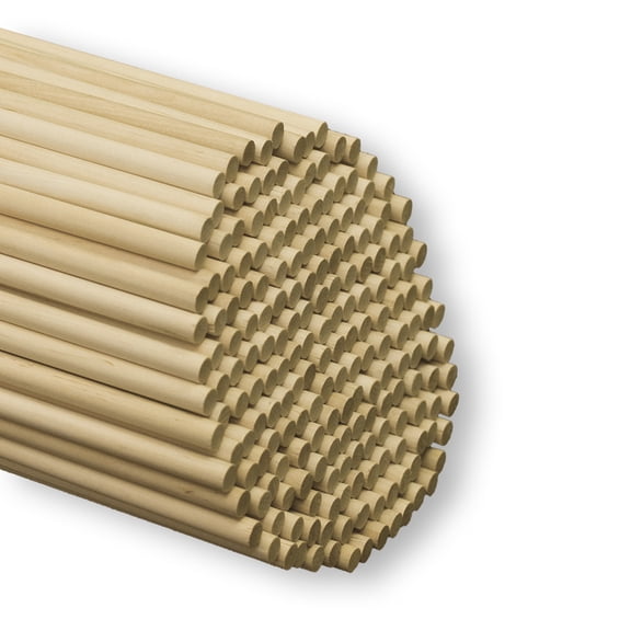 400 Set 3/8" x 12" Birch Dowels 6 pieces per pack