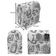 thumbnail image 4 of Agave Stand Mixer Cover, Tropical Plant and Fruit Lime Salt Shot of Tequila Vintage Engraving Sketch, Kitchen Appliance Organizer Bag Cover with Pockets, 5 Quarts, White Charcoal Grey, by Ambesonne, 4 of 4