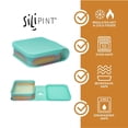 thumbnail image 2 of Silipint: Silicone Go Go Bowls: 2pk Sandwich Size: Aurora - Unbreakable, Microwavable, Flexible, Attached Lid, Travel, 2 of 7