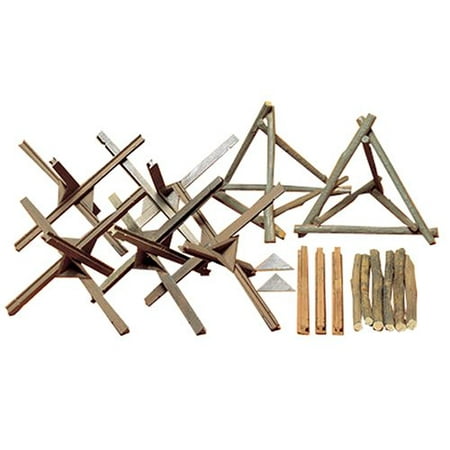 Tamiya Military Miniatures Model - Tamiya 35027 Military Barricade Set Model Kit, 1/35 scale