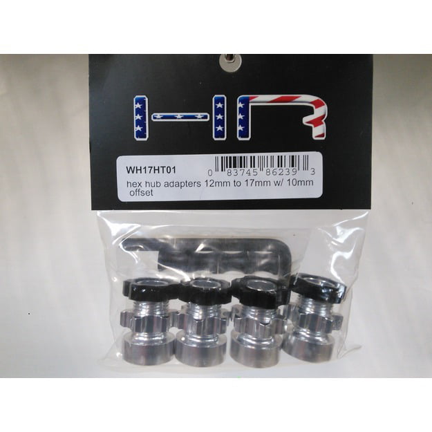 Hot Racing WH17HT01 Hex Hub Adapters 12mm to 17mm W/ 10mm Offset 