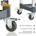 thumbnail image 3 of Ktaxon 3-Tier Plastic Rolling Service Utility Cart with Wheels, Heavy Duty 390lbs Capacity Garage Tool Cart Foodservice Cart for Warehouse Office Home Restaurant Kitchen Office, 3 of 8