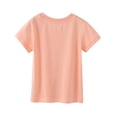thumbnail image 3 of WIBACKER 2-7T Kids Baby Girls Short Sleeve Crew Neck T-Shirt 100% Cotton Tee for Toddler Summer, 3 of 8