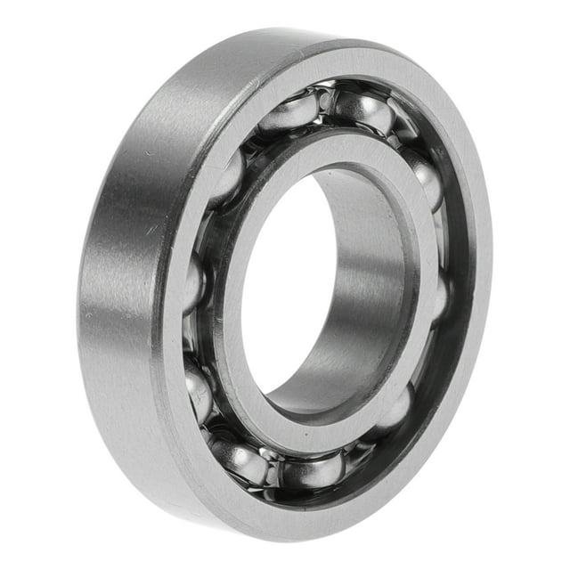 Rodamientos de bolas de ranura profunda 16003 de Unique Bargains 17x35x8mm Tipo abierto lubricado 1 Pc Rueda de coche patinete patineta tono plateado universal