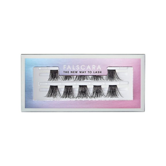 KISS Falscara Single Pack, Lash Clusters, Extra Drama Wisps, 16 mm, 10 Wisps