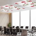 thumbnail image 5 of Fluorescent Light Covers 2 Pack 4x2 ft Pink Roses Ceiling Light Covers Green Vine Light Filters for Classroom, Office & Home, Drop Ceiling Light Covers, 5 of 8