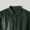thumbnail image 6 of Zwiiyzr Womens Linen Cotton Blend Short Sleeve Cardigan Open Front Knit Cover Up Lightweight Breathable Summer Beach Office AC Casual Chic Green, 6 of 9
