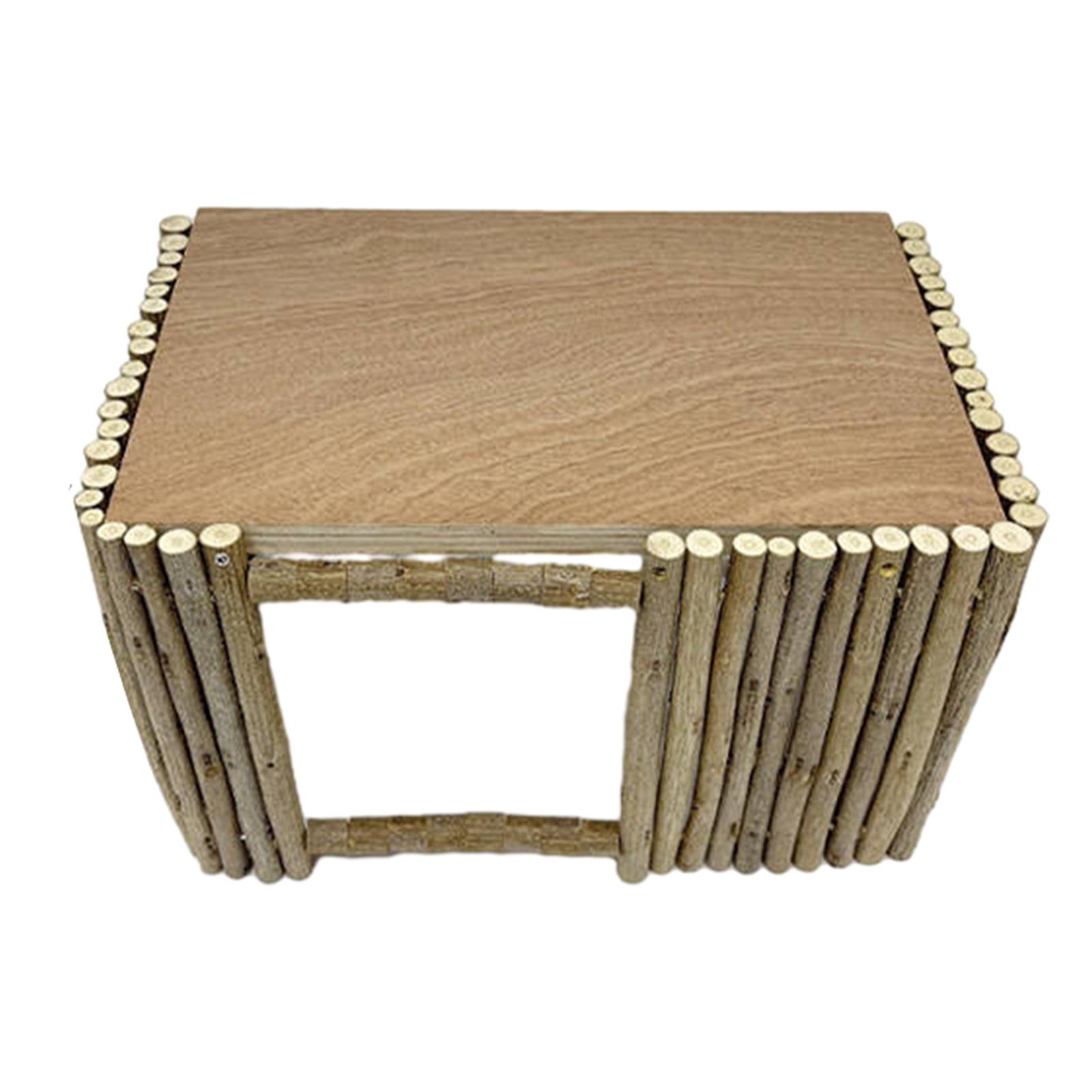 Bvdfgk Smalll Animals Hideout House, Wooden Bunny Hideout House for Indoor Rabbit, Play 31.5cmx20.5cmx19cm