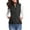 Black, variant on YDFCWXW Women's Vest,Stand Collar Lightweight Zip Quilted Vest for Women Black, XL