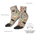 thumbnail image 6 of Pofeuu Coffee Makers Macaroons Chocolate Print 30cm Socks, Adult Running Hiking Socks for Youth and Adult, 6 of 7