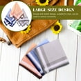 thumbnail image 3 of SHOWERORO 3Pcs Stylish Cotton Handkerchief Pocket Squares Durable Machine Washable Fabric, 3 of 5