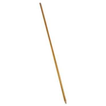 Rubbermaid Commercial Wood Threaded-Tip Broom/Sweep Handle, 0.94" dia x 60", Natural, Each