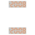thumbnail image 4 of kurtrusly Wall Mount Clock With Double Placement Large Display Screen Colorful Digital 8017OrangeLight 2Set, 4 of 6