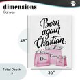 thumbnail image 4 of Stupell Industries Glam Pink Bags Born Again Christian Canvas Art, 36 x 48, by Amanda Greenwood, 4 of 8