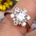 thumbnail image 5 of 1.50 Carat Round Cut moissanite engagement ring anniversary gift on 10k Rose Gold, 5 of 5