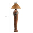 thumbnail image 5 of Siya 62 Inch Elongated Floor Lamp Extra Tall Deer Carvings Brown Black - Saltoro Sherpi, 5 of 5