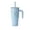 Ice Blue Cheetah, variant on Reduce 24oz Cold1 Travel Mug with Straw, Lid & Handle. Insulated Stainless Steel, Ice Blue Cheetah