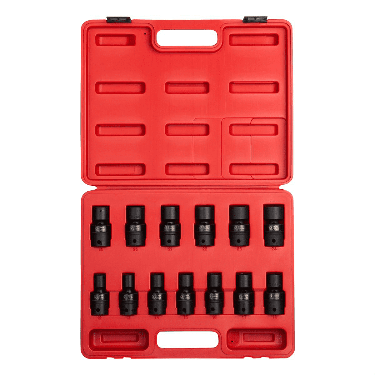 Sunex 2665 13 Piece 0.5 Inch Drive Metric Universal Impact Wrench Socket Set