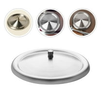 NUOLUX Stainless Steel Bowl Lids Prevent Liquid Leakage Simple Design 2Pcs for Bowls