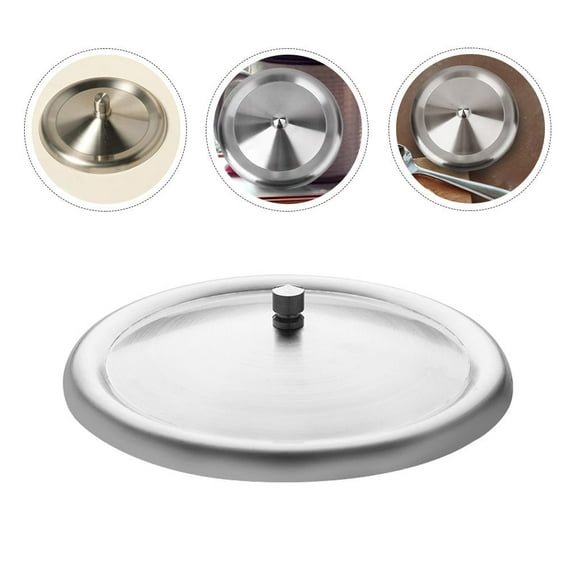 NUOLUX Stainless Steel Bowl Lids Prevent Liquid Leakage Simple Design 2Pcs for Bowls