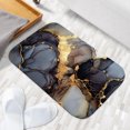 thumbnail image 6 of 1pc Marble with Gold Inlay Absorbent Non-Slip Bathroom Thickened Flannel Rug Decor,Soft,Quick Drying,Suitable For Indoor/outdoor Use,Bathrooms,Bedrooms,Kitchens,Terrace,Laundry Rooms,16"x24", 6 of 9