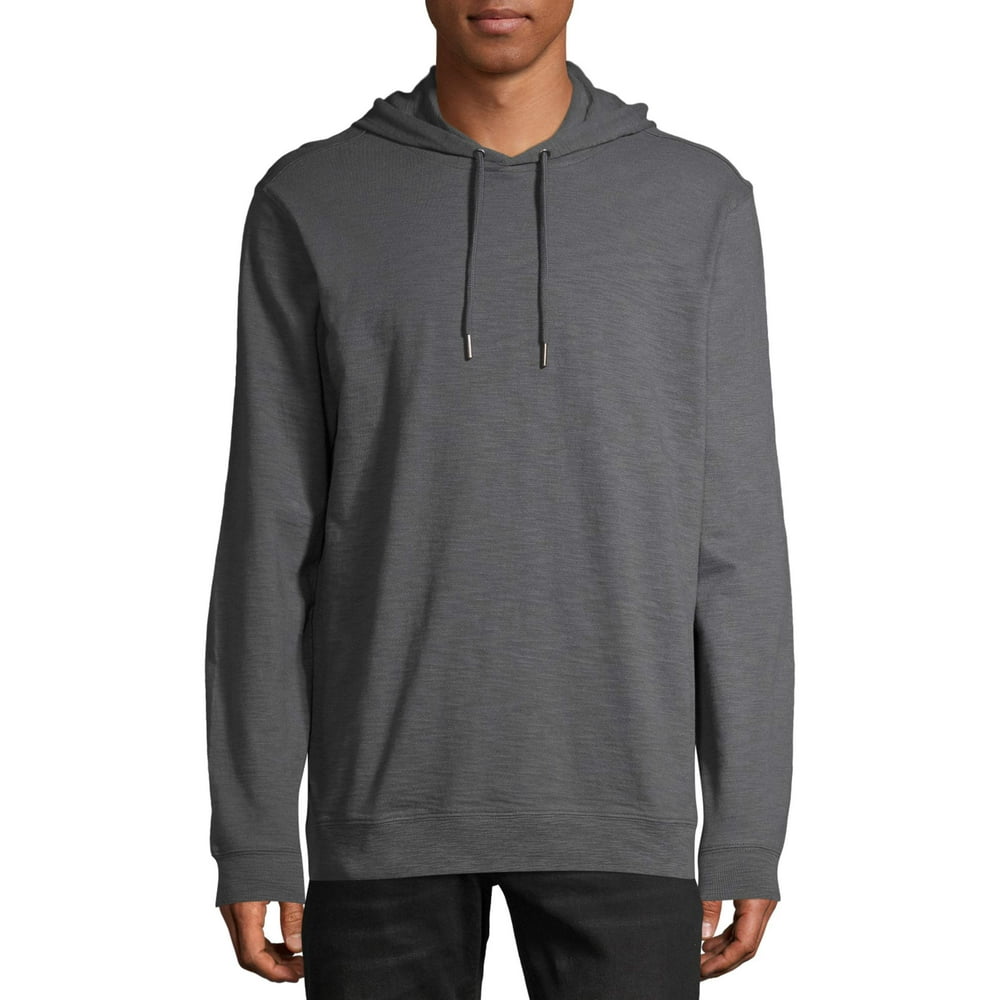 Men's and Big Men's Slub Pullover Hoodie, up to Size