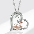 thumbnail image 3 of Mom Necklace S925 Sterling Silver Always My Mother Forever My Friend Love Heart Butterfly Pendant Necklaces Jewelry Gifts for Mom Grandmother Nana, 3 of 7