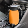 thumbnail image 1 of Hervidor de agua DYNWAVEMX para coche 12V 24V calefacción de viaje taza de agua caliente 680ml Tapa aislamiento sellada Naranja, 1 of 8