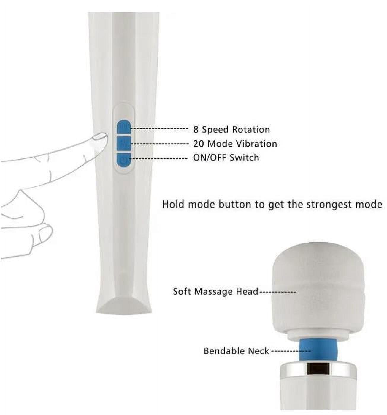SHUNAN HV 270 Rechargable Personal Massager, Electric Full Body Massage Wand, Relax for Foot Neck Back Hand Leg Arm Shoulder Massage Aches Sports Recovery Vibrator