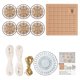 thumbnail image 1 of Juego de manualidades con rodajas de madera, círculos de madera redondos con cuerda para árbol de Navidad Set B, 1 of 9