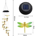 thumbnail image 6 of Epicgadget Solar Mobile Light Hanging Wind Chime with Bells, Color Changing Outdoor Solar Garden Decorative Lights for Walkway Pathway Backyard Decoration Parties (Green Wing Dragonfly), 6 of 6