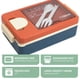 thumbnail image 3 of Cajas Bento para adultos - Fiambrera Bento de 1100 ML para niños con cuchara y tenedor - Tamaño perfecto y duradero para comidas para llevar, 3 of 6