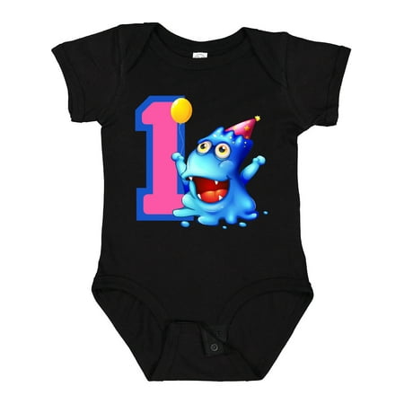 

Inktastic Blue Monster 1st Birthday Gift Baby Boy or Baby Girl Bodysuit