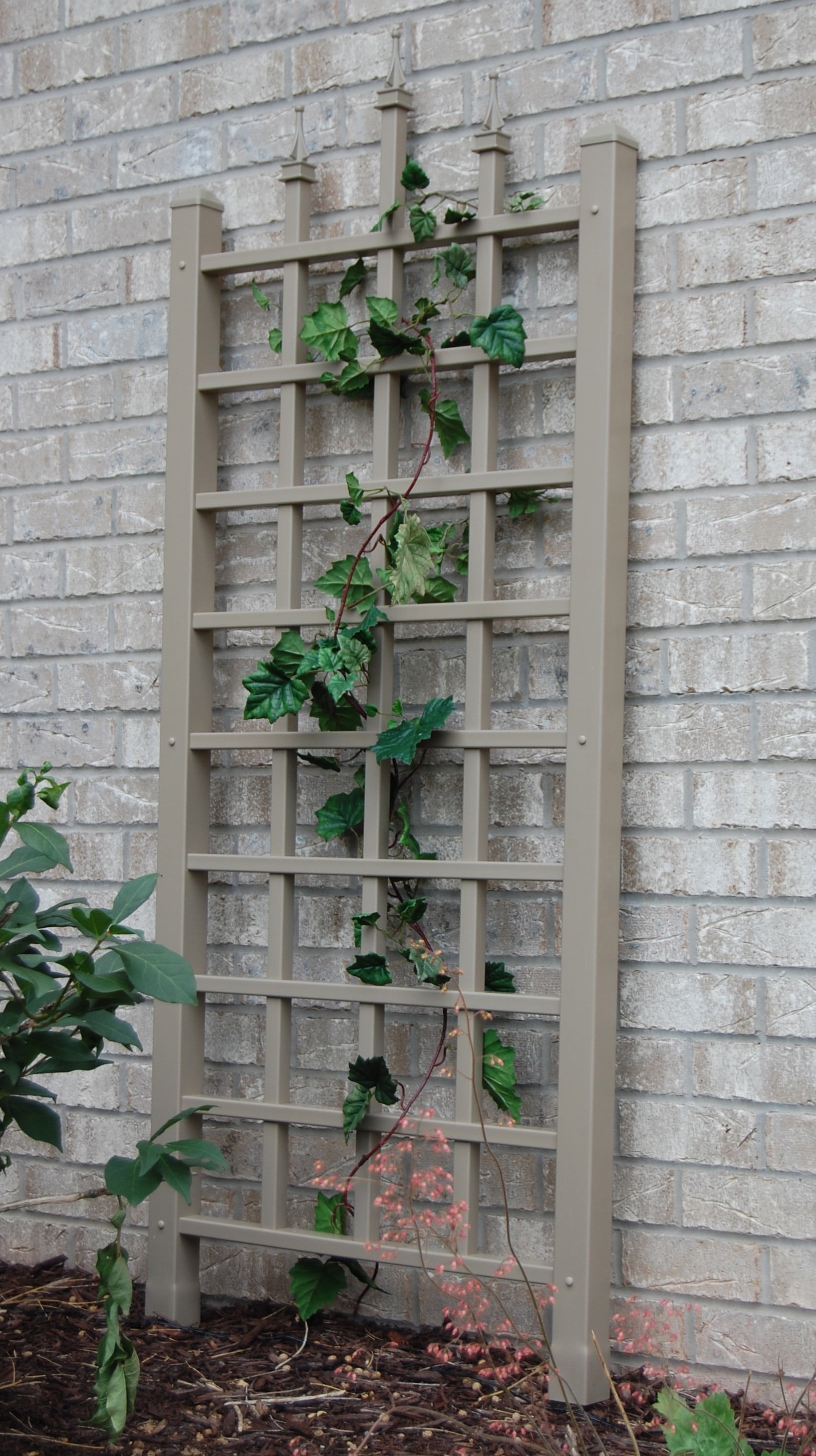 DuraTrel Camelot 28" x 64" Mocha Vinyl Wall Trellis