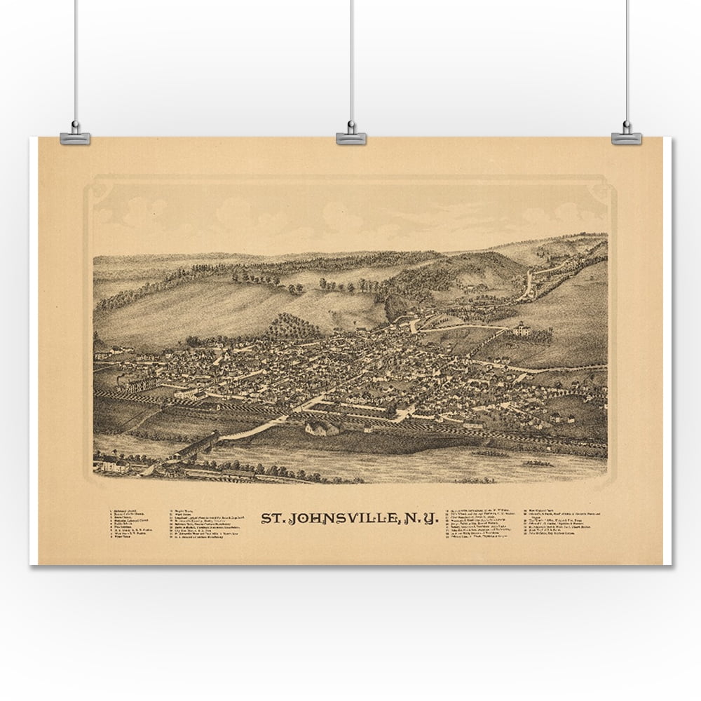 Stillwater, New York Panoramic Map (24x36 Giclee Gallery Print, Wall
